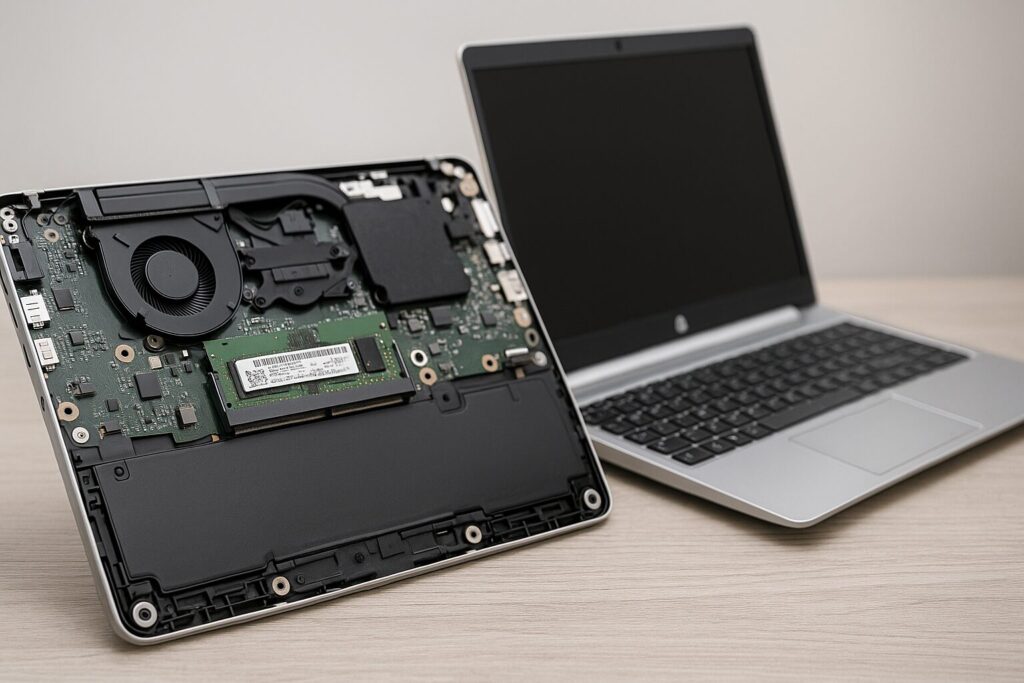 メモリ搭載量と増設の可否イメージ