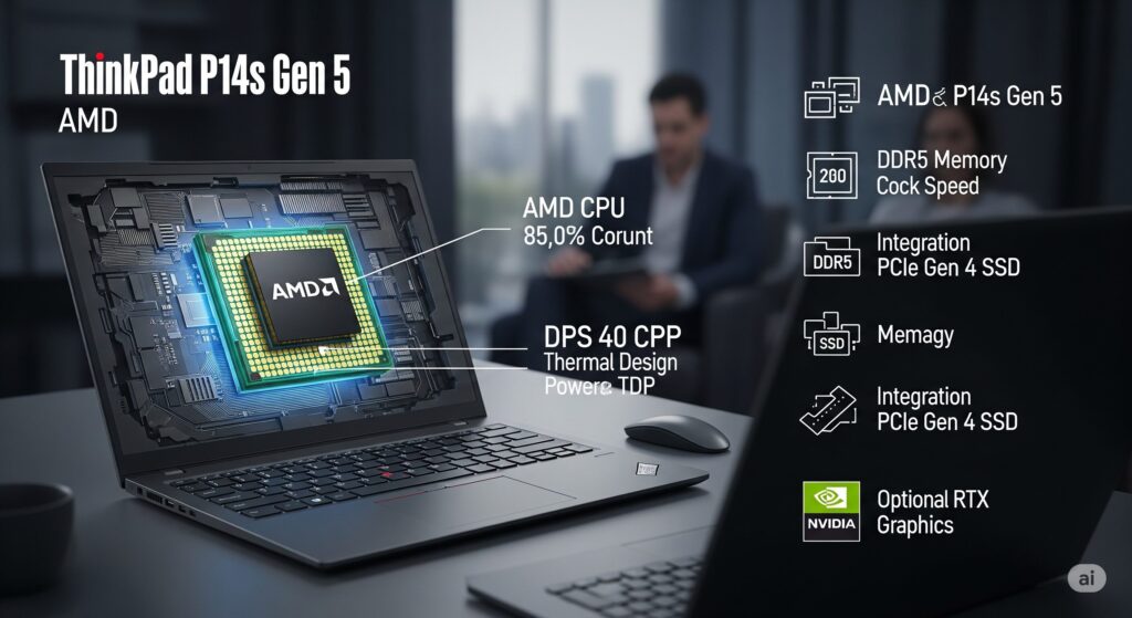 ThinkPad P14s Gen 5 AMD-搭載CPUの性能と特徴