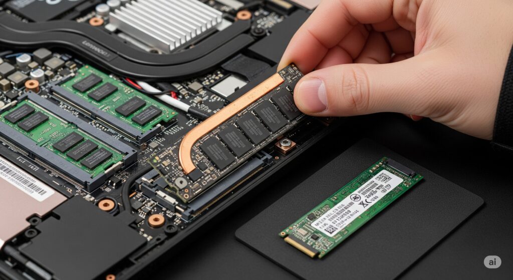 Lenovo V15 Gen4 AMD_SSD増設でストレージを強化