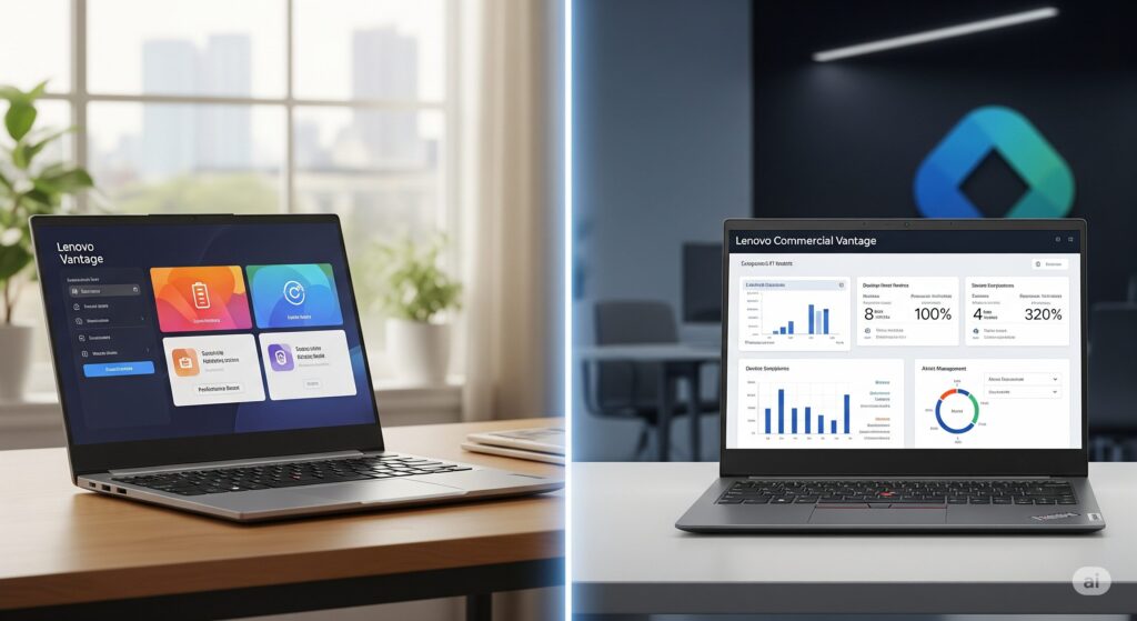 Lenovo Vantage-Lenovo Commercial Vantageとの違い