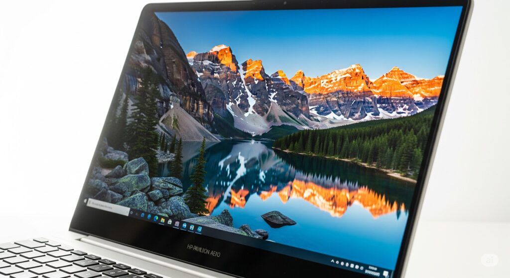 HP Pavilion Aero 13-bg-クラスを超える高輝度ディスプレイの品質
