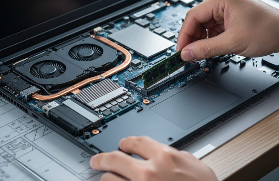 Lenovo LOQ 15IRX9-メモリ増設-SSD増設